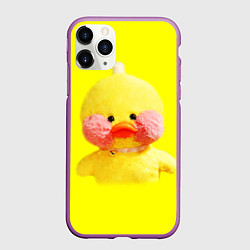Чехол iPhone 11 Pro матовый УТЯ ЛАЛАФАНФАН, цвет: 3D-фиолетовый