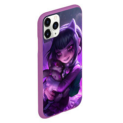 Чехол iPhone 11 Pro матовый Goth Annie League Of Legends, цвет: 3D-фиолетовый — фото 2