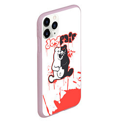 Чехол iPhone 11 Pro матовый Danganronpa monokuma, цвет: 3D-розовый — фото 2