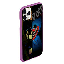 Чехол iPhone 11 Pro матовый POPPY PLAYTIME BENDY AND THE INK MACHINE, цвет: 3D-фиолетовый — фото 2