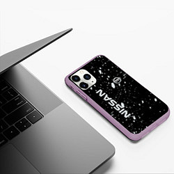 Чехол iPhone 11 Pro матовый Nissan qashqai, цвет: 3D-сиреневый — фото 2