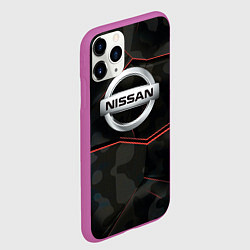 Чехол iPhone 11 Pro матовый Nissan xtrail, цвет: 3D-фиолетовый — фото 2