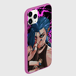 Чехол iPhone 11 Pro матовый Arcane League Of Legends JINX ПАУДЕР, цвет: 3D-фиолетовый — фото 2