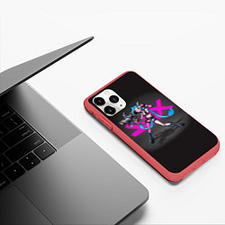 Чехол iPhone 11 Pro матовый Arcane - League Of Legends Jinx, цвет: 3D-красный — фото 2