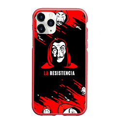 Чехол iPhone 11 Pro матовый La Casa de Papel - Professor, цвет: 3D-красный