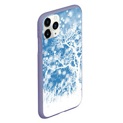 Чехол iPhone 11 Pro матовый Коллекция Зимняя сказка Зимний пейзаж W-1, цвет: 3D-серый — фото 2