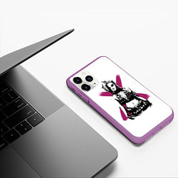 Чехол iPhone 11 Pro матовый Arcane League Of Legends - Джинкс, цвет: 3D-фиолетовый — фото 2