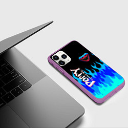 Чехол iPhone 11 Pro матовый Poppy Playtime - Fire, цвет: 3D-фиолетовый — фото 2