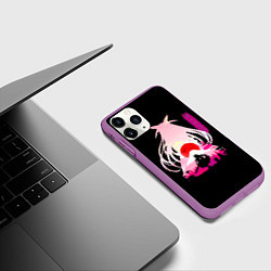 Чехол iPhone 11 Pro матовый Котори Ицука - Рандеву с жизнью, цвет: 3D-фиолетовый — фото 2