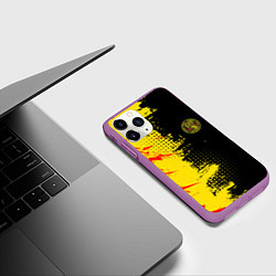 Чехол iPhone 11 Pro матовый Кобра Кай Cobra Kai, цвет: 3D-фиолетовый — фото 2