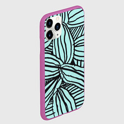 Чехол iPhone 11 Pro матовый Бирюзовые Водоросли, цвет: 3D-фиолетовый — фото 2
