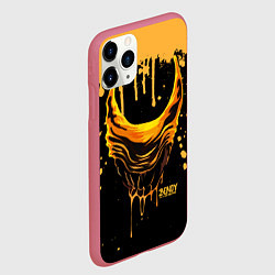 Чехол iPhone 11 Pro матовый Bendy and the Ink Machine Бэнди чудовище, цвет: 3D-малиновый — фото 2