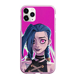 Чехол iPhone 11 Pro матовый League Of Legends - Arcane - Джинкс, цвет: 3D-розовый