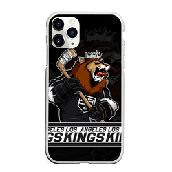 Чехол iPhone 11 Pro матовый Лос Анджелес Кингз, Los Angeles Kings