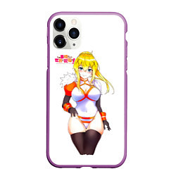 Чехол iPhone 11 Pro матовый KonoSuba Даркнесс, цвет: 3D-фиолетовый