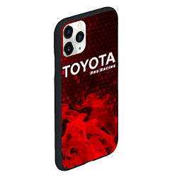 Чехол iPhone 11 Pro матовый ТОЙОТА Pro Racing Огонь, цвет: 3D-черный — фото 2