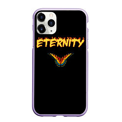Чехол iPhone 11 Pro матовый Eternity бабочка, цвет: 3D-светло-сиреневый