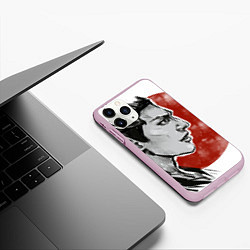 Чехол iPhone 11 Pro матовый SAMURAI HEART 2, цвет: 3D-розовый — фото 2
