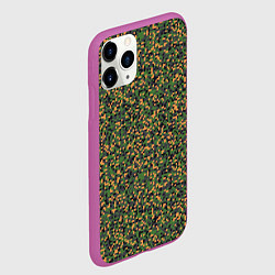Чехол iPhone 11 Pro матовый Цифровой Пиксельный Камуфляж, цвет: 3D-фиолетовый — фото 2