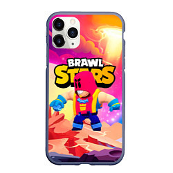 Чехол iPhone 11 Pro матовый GROM BRAWL STARS FANTASY, цвет: 3D-серый