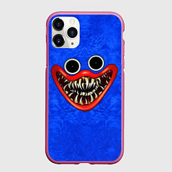 Чехол iPhone 11 Pro матовый POPPY PLAYTIME ХАГГИ ВАГГИ МОРДОЧКА, цвет: 3D-малиновый