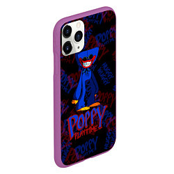 Чехол iPhone 11 Pro матовый Poppy Playtime ХАГГИ ВАГГИ, цвет: 3D-фиолетовый — фото 2