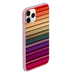 Чехол iPhone 11 Pro матовый CUBER RAINBOW, цвет: 3D-розовый — фото 2