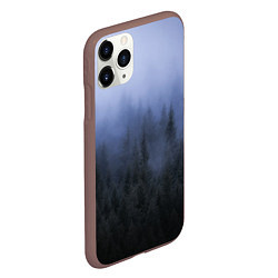 Чехол iPhone 11 Pro матовый КРАСИВЫЙ ЛЕС В ТУМАНЕ, цвет: 3D-коричневый — фото 2