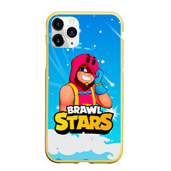 Чехол iPhone 11 Pro матовый GROM BRAWL STARS GAME, цвет: 3D-желтый