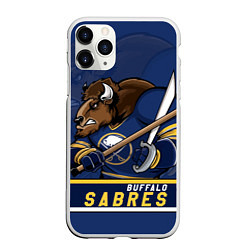 Чехол iPhone 11 Pro матовый Баффало Сейберз, Buffalo Sabres