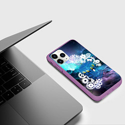 Чехол iPhone 11 Pro матовый Доктор Кто Машина Таргис, цвет: 3D-фиолетовый — фото 2