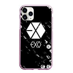 Чехол iPhone 11 Pro матовый Exo эхо, цвет: 3D-розовый