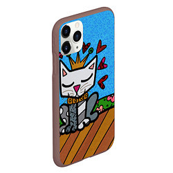 Чехол iPhone 11 Pro матовый Romero Britto - Originals, цвет: 3D-коричневый — фото 2