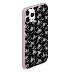 Чехол iPhone 11 Pro матовый Экстремальные Гонки, цвет: 3D-розовый — фото 2