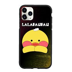 Чехол iPhone 11 Pro матовый LALAFANFAN - МОРДОЧКА - Глитч, цвет: 3D-черный