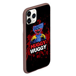 Чехол iPhone 11 Pro матовый 3D Хаги ваги Huggy Wuggy Poppy Playtime, цвет: 3D-коричневый — фото 2