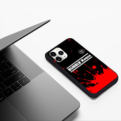 Чехол iPhone 11 Pro матовый БАБЛ КВАС Брызги, цвет: 3D-черный — фото 2