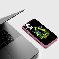 Чехол iPhone 11 Pro матовый Легендарный герой, цвет: 3D-малиновый — фото 2