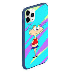 Чехол iPhone 11 Pro матовый Я Масяня!, цвет: 3D-тёмно-синий — фото 2