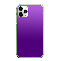 Чехол iPhone 11 Pro матовый Красивый фиолетовый градиент