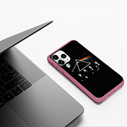 Чехол iPhone 11 Pro матовый PINK FLOYD LOGO ПИНК ФЛОЙД НЕБО, цвет: 3D-малиновый — фото 2