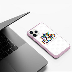 Чехол iPhone 11 Pro матовый PINK FLOYD LOGO ПИНК ФЛОЙД ГЛИТЧ, цвет: 3D-розовый — фото 2