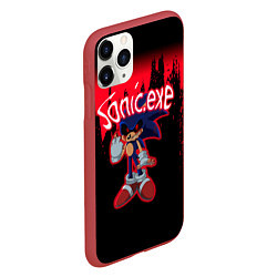 Чехол iPhone 11 Pro матовый Sonic Exe супер Игра супер!, цвет: 3D-красный — фото 2