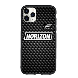 Чехол iPhone 11 Pro матовый FORZA HORIZON - Карбон, цвет: 3D-черный