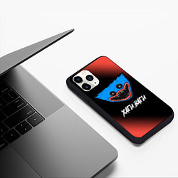 Чехол iPhone 11 Pro матовый ХАГИ ВАГИ - Градиент, цвет: 3D-черный — фото 2