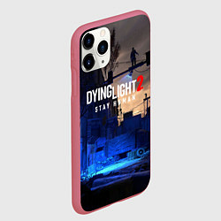 Чехол iPhone 11 Pro матовый Dyng Light 2: Stay Human - Приближается ночь, цвет: 3D-малиновый — фото 2