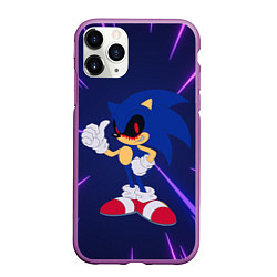 Чехол iPhone 11 Pro матовый SONIC EXE СОНИК, цвет: 3D-фиолетовый