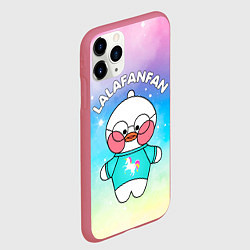 Чехол iPhone 11 Pro матовый УТЯ ЛАЛАФАНФАН - Звезды, цвет: 3D-малиновый — фото 2