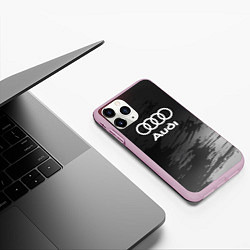 Чехол iPhone 11 Pro матовый Audi туман, цвет: 3D-розовый — фото 2