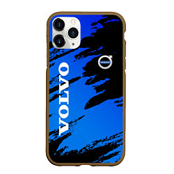 Чехол iPhone 11 Pro матовый Volvo - Градиент, цвет: 3D-коричневый